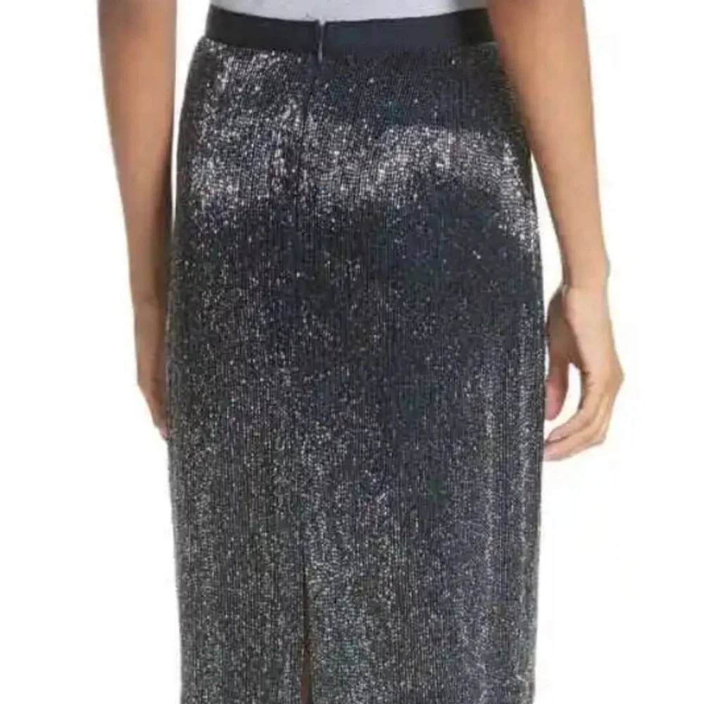Joie Beaded Skirt in Midnight Blue - Size 12 - NWT - Picture 7 of 10